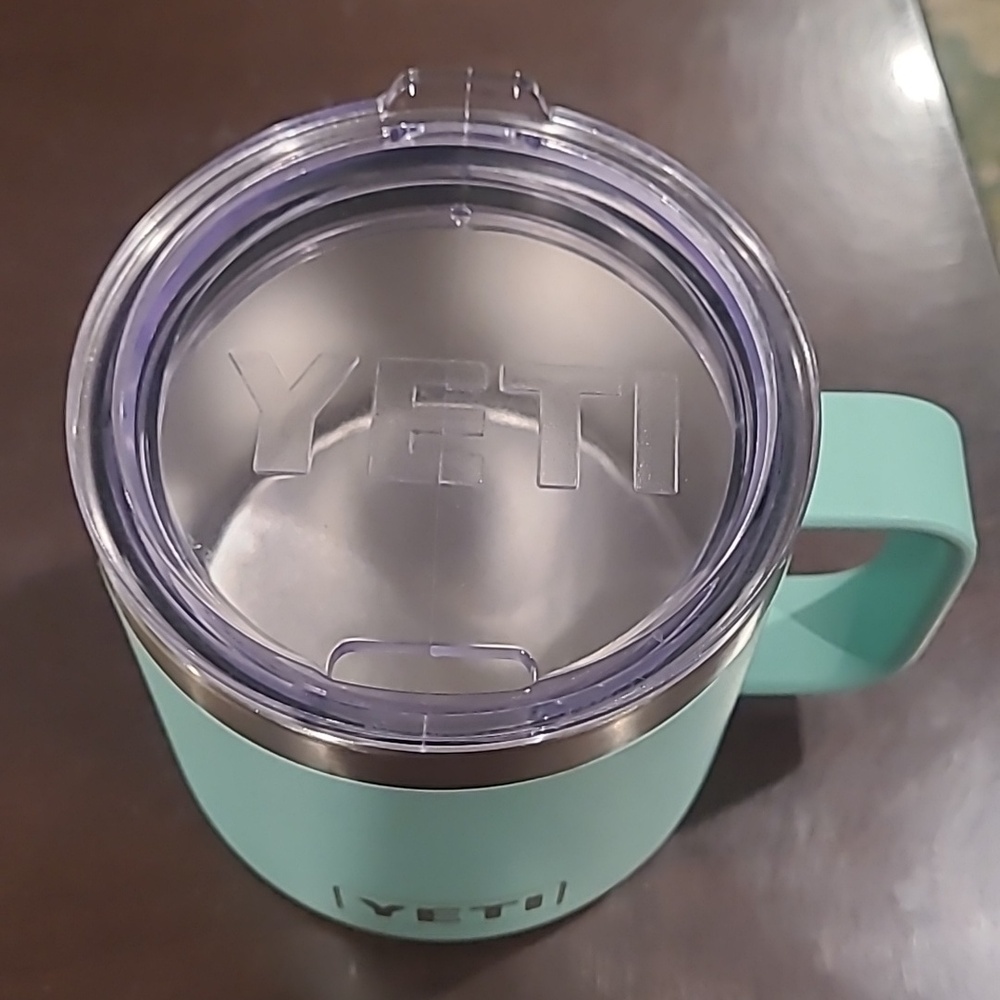 Yeti seafoam Rambler mug with handle 14 oz - Picture 2 of 7